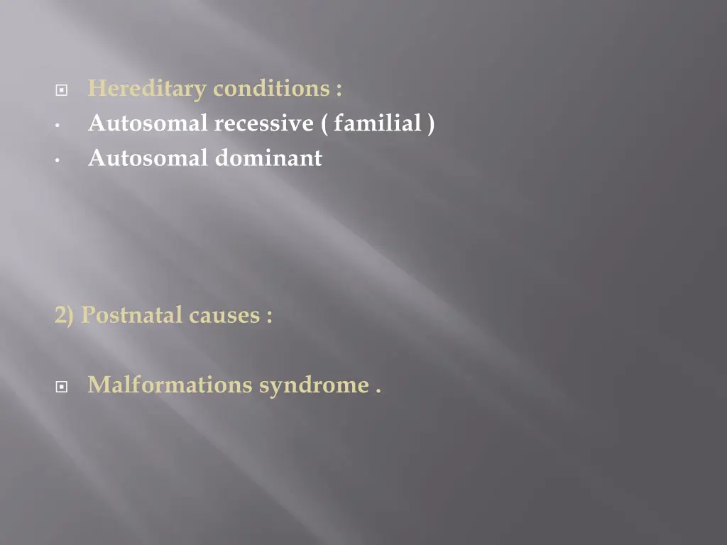 hereditary conditions autosomal recessive