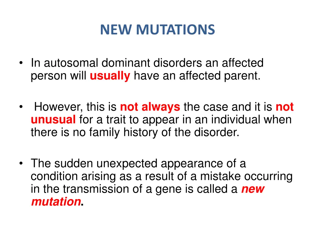 new mutations