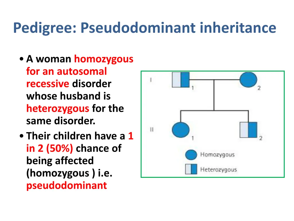 pedigree pseudodominant inheritance