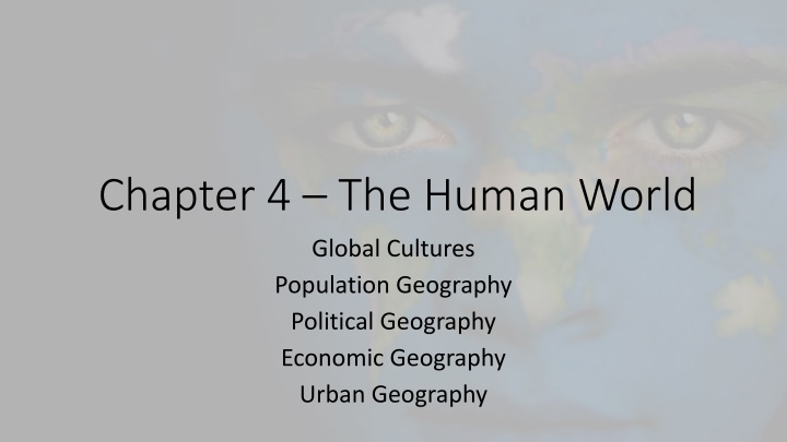 chapter 4 the human world