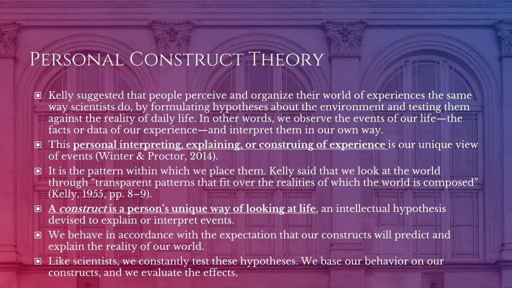 personal construct theory