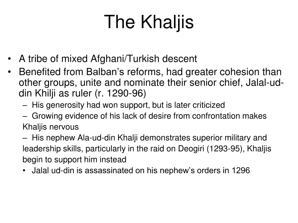 the khaljis