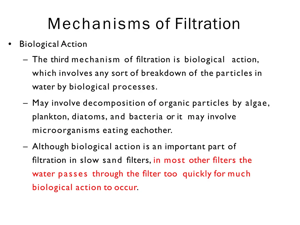 mechanisms of filtration 2