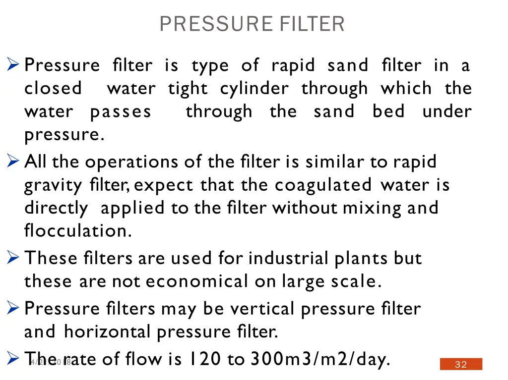 pressure filter