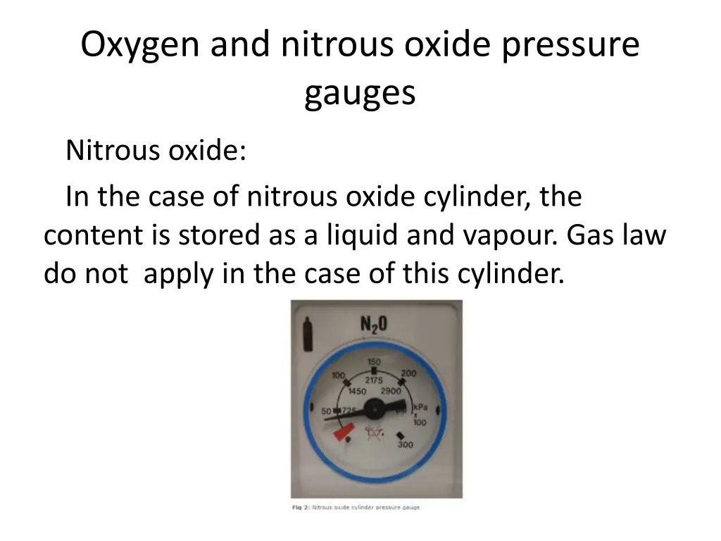 oxygen and nitrous oxide pressure gauges 1