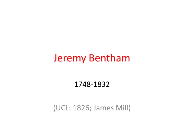 jeremy bentham