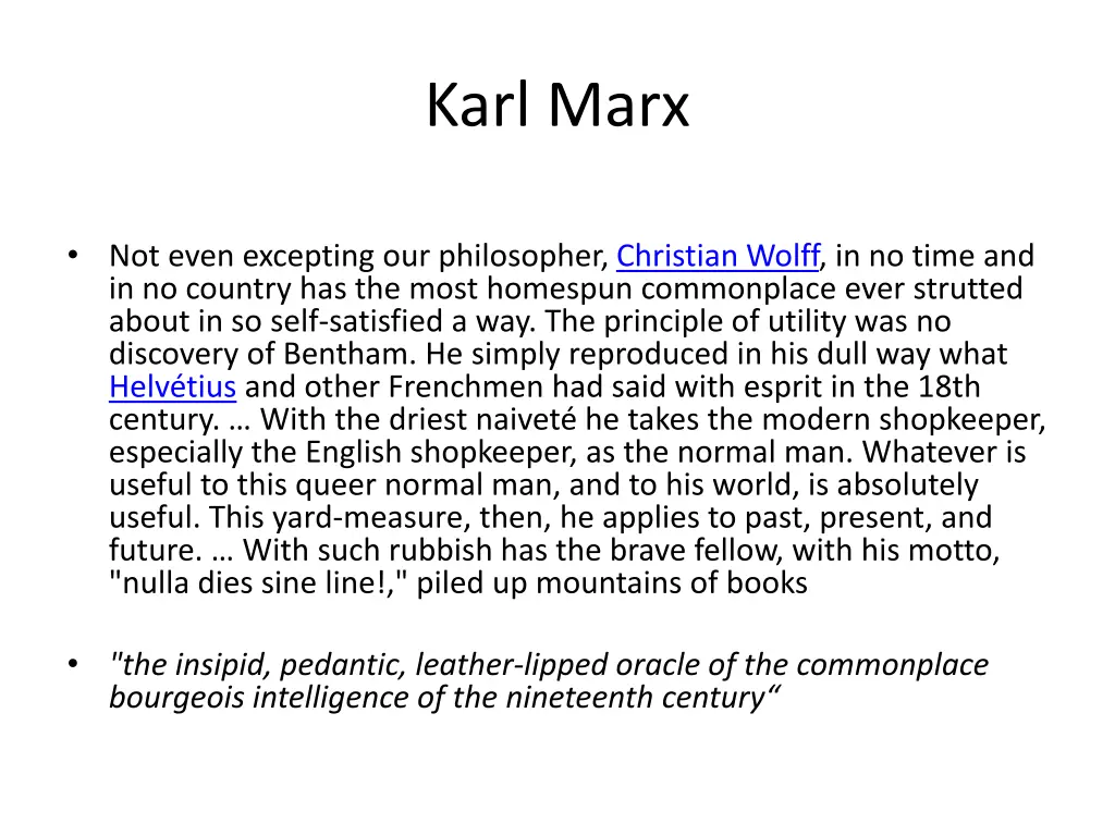 karl marx