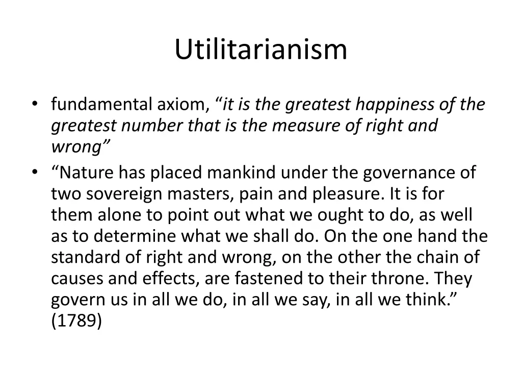 utilitarianism