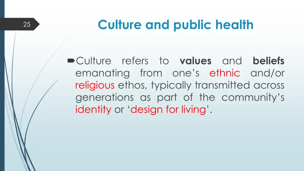 culture and public health