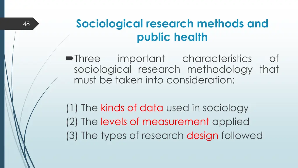 sociological research methods and public health