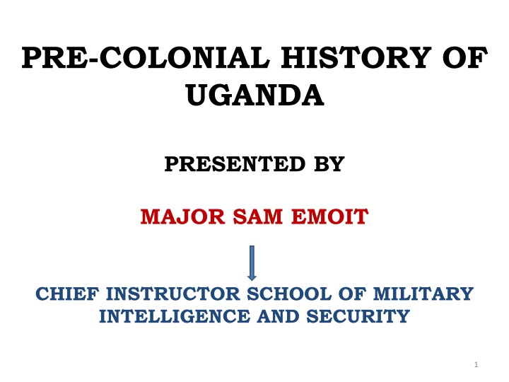 pre colonial history of uganda