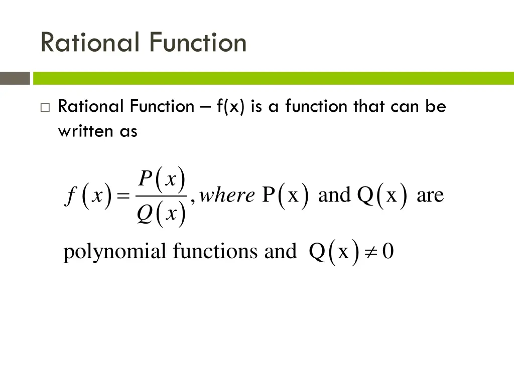 rational function