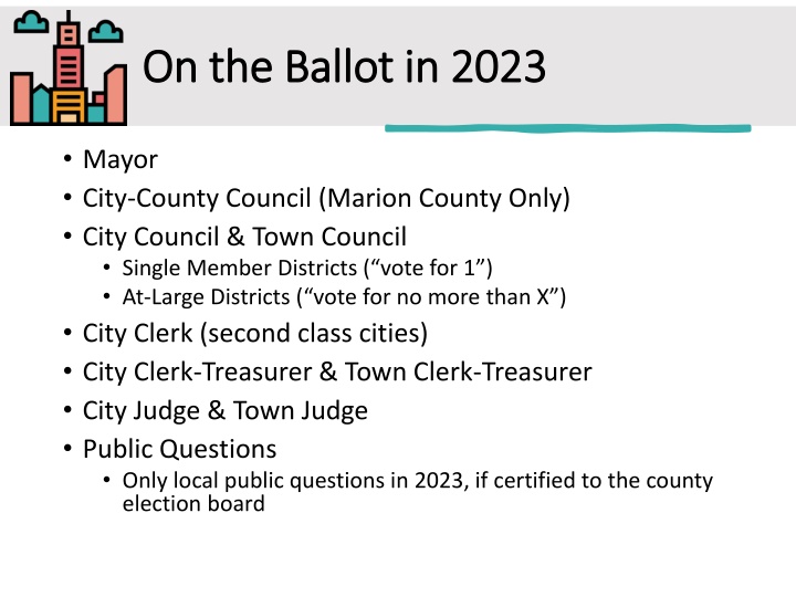 on the ballot in 2023 on the ballot in 2023