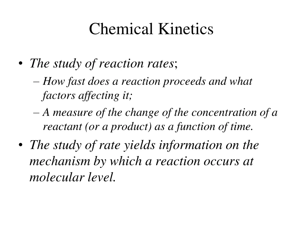 chemical kinetics 1