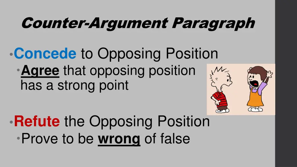 counter argument paragraph