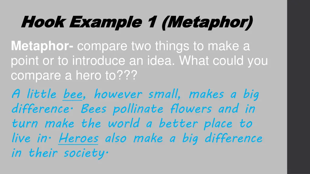 hook example 1 metaphor hook example 1 metaphor