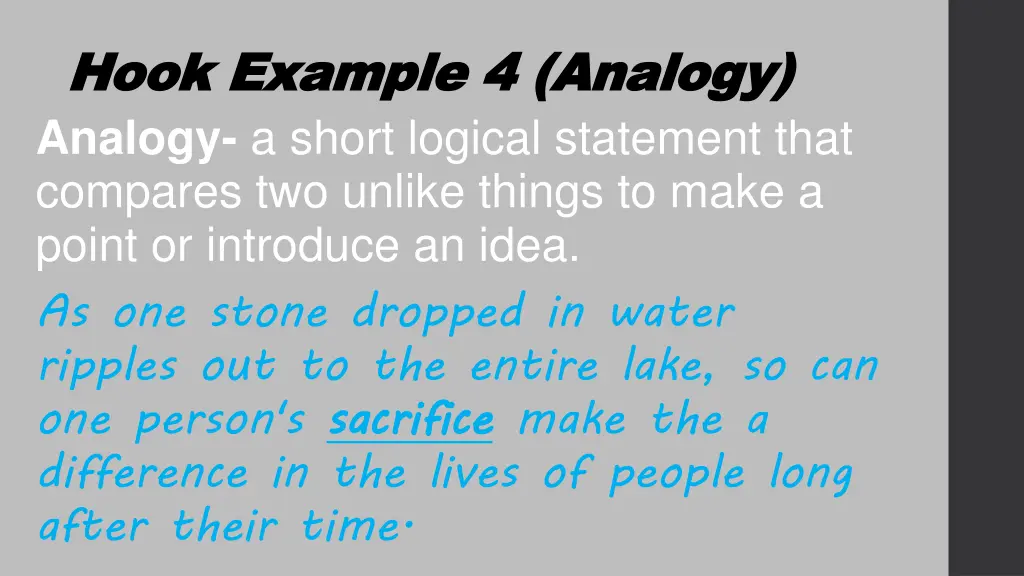 hook example 4 analogy hook example 4 analogy