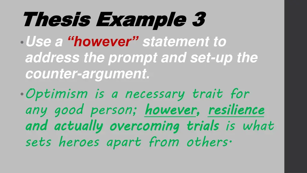 thesis example 3 thesis example 3 use a however