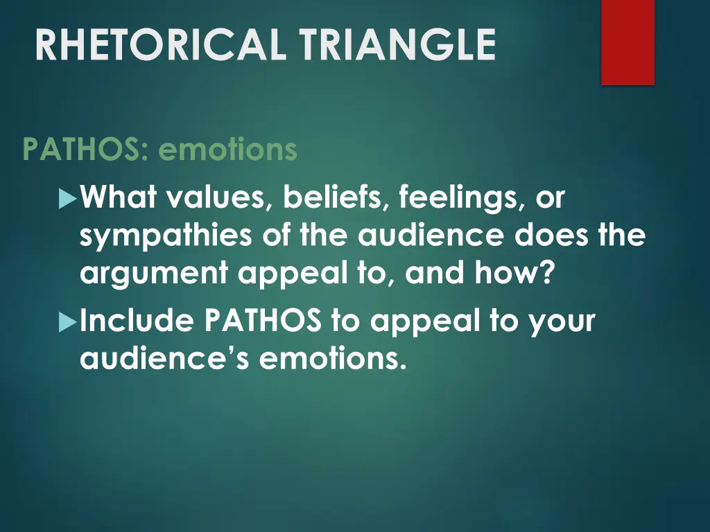 rhetorical triangle 1