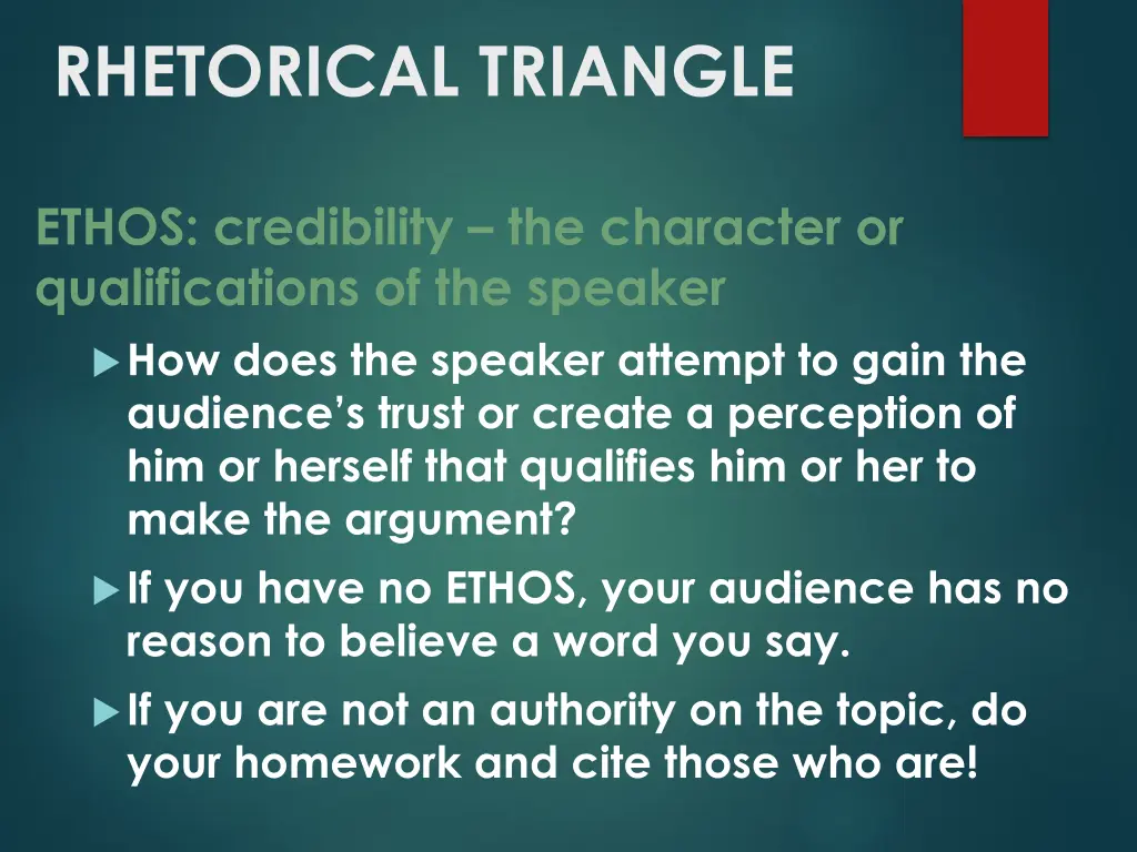 rhetorical triangle 2