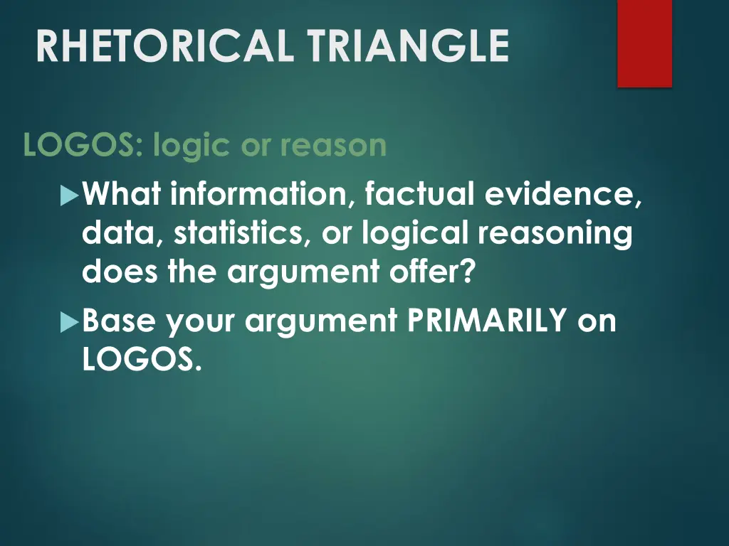 rhetorical triangle