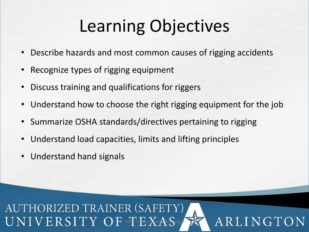 learning objectives