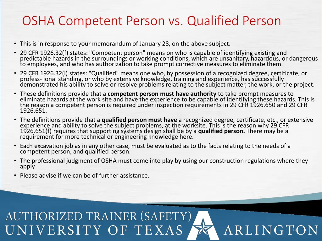 osha competent person vs qualified person