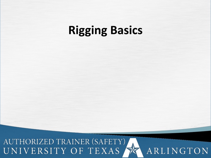 rigging basics