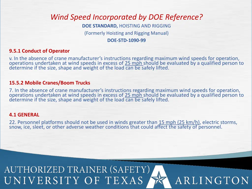 wind speed incorporated by doe reference