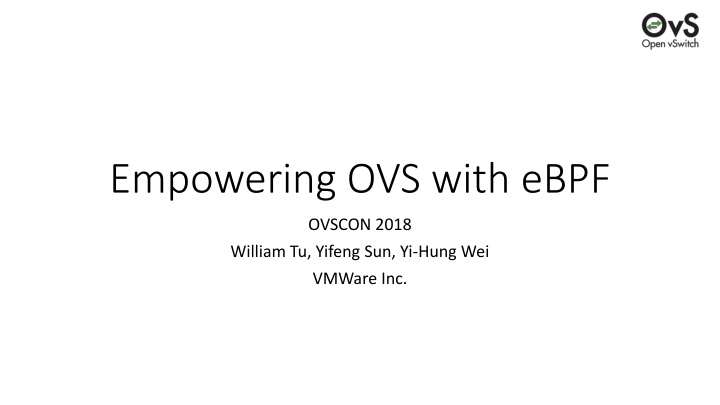 empowering ovs with ebpf