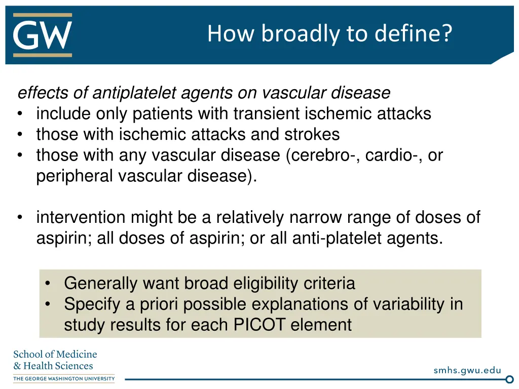 how broadly to define