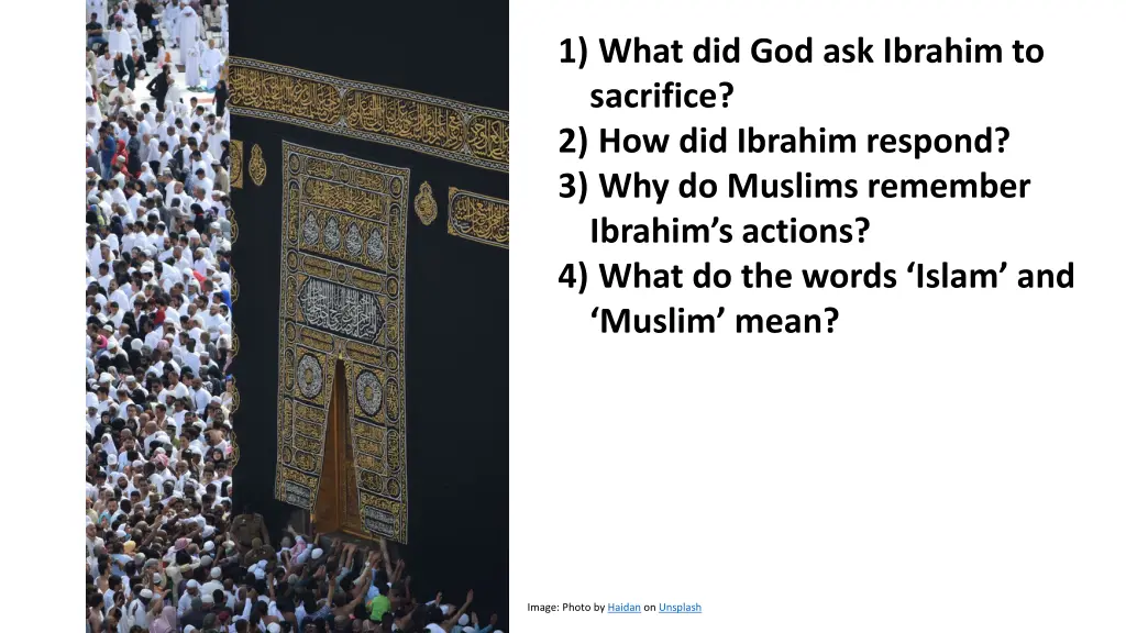 1 what did god ask ibrahim to sacrifice