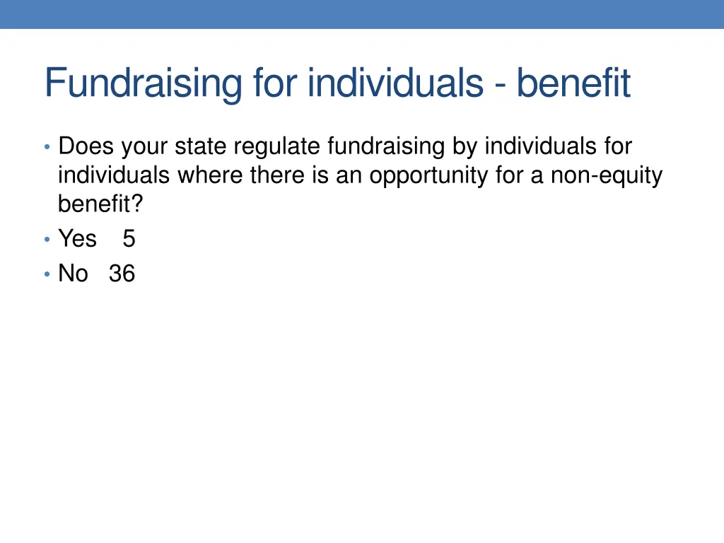 fundraising for individuals benefit