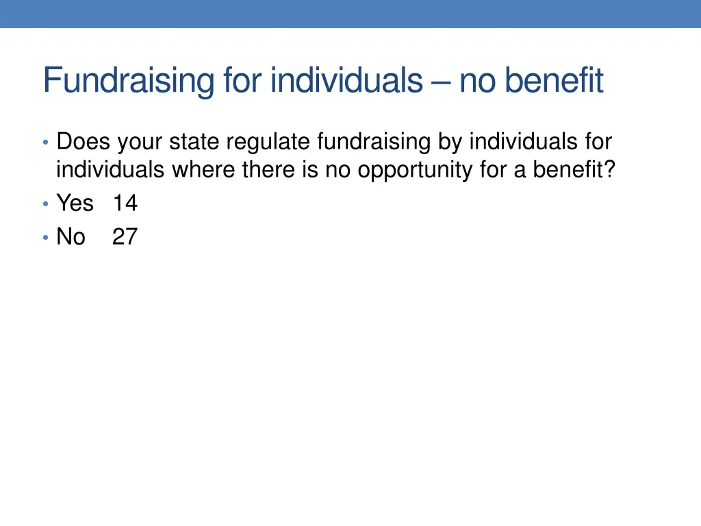 fundraising for individuals no benefit