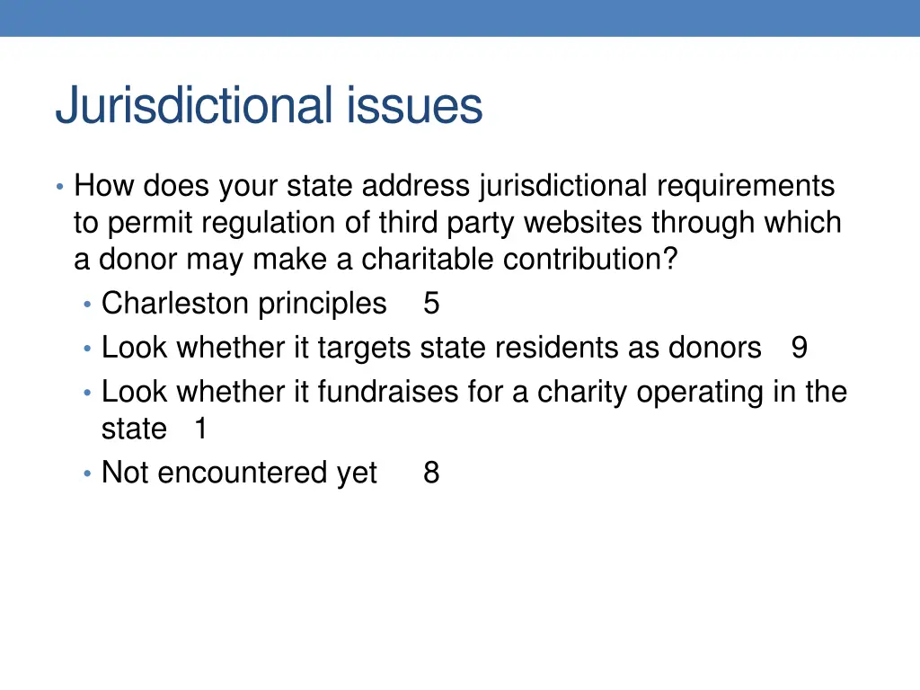 jurisdictional issues