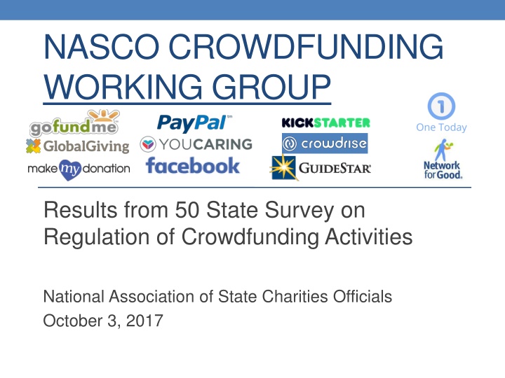 nasco crowdfunding working group