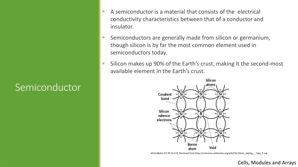 a semiconductor is a material that consists