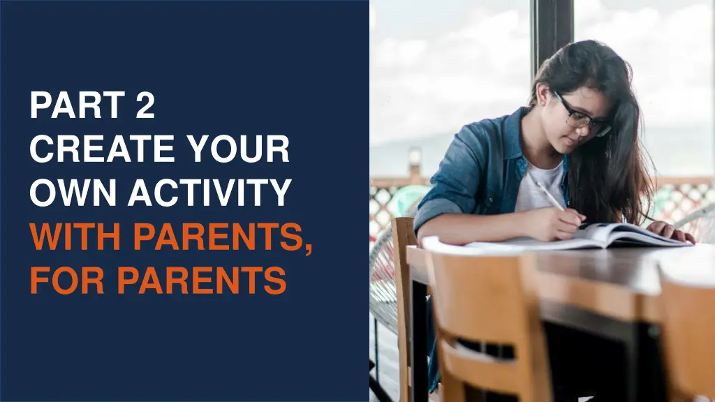 part 2 create your own activity with parents