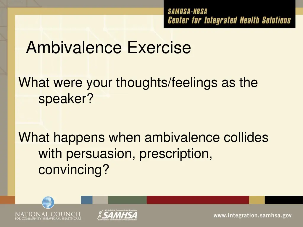 ambivalence exercise 1