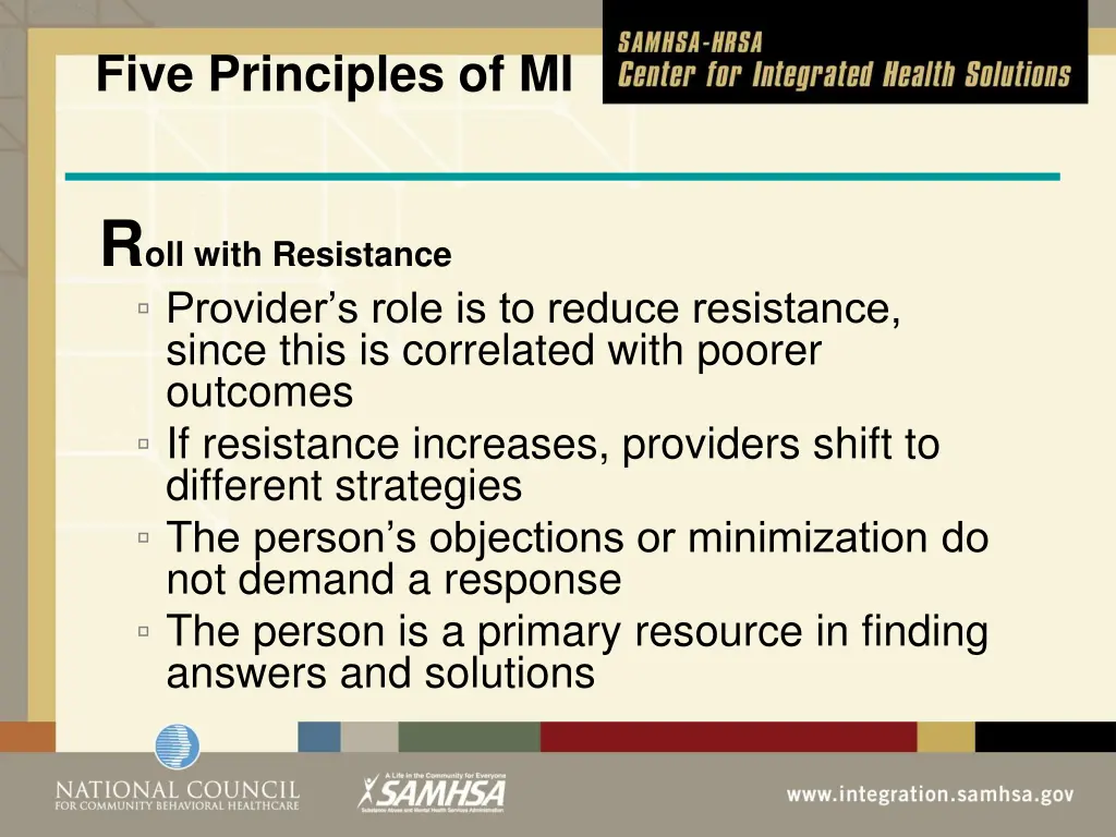 five principles of mi 1