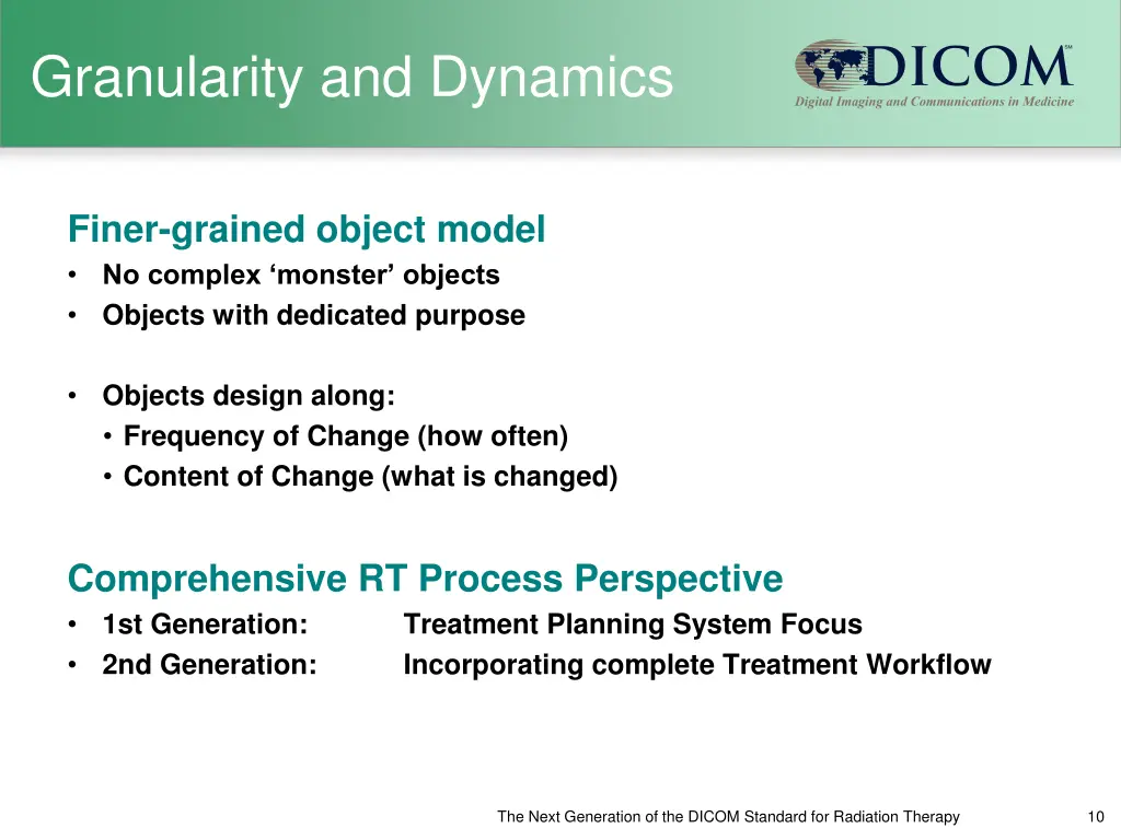 granularity and dynamics