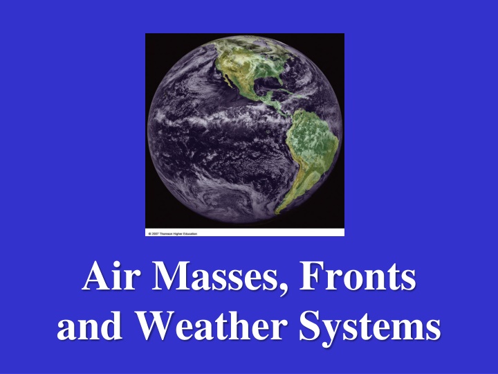 air masses fronts and weather systems