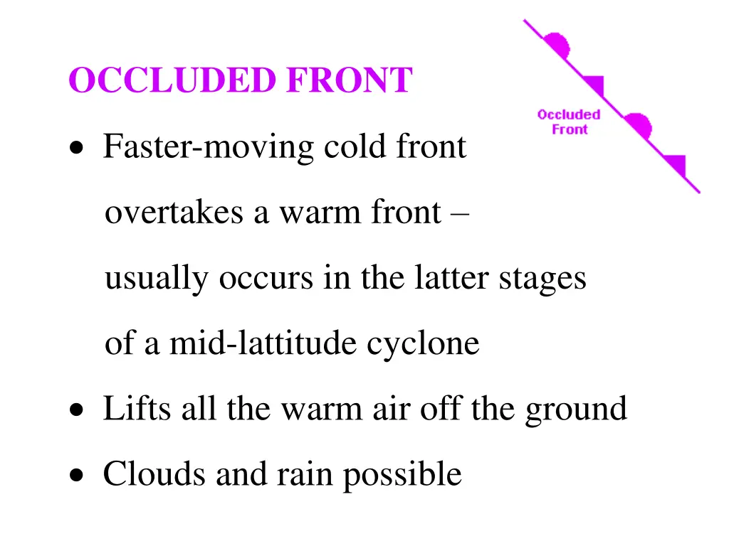 occluded front