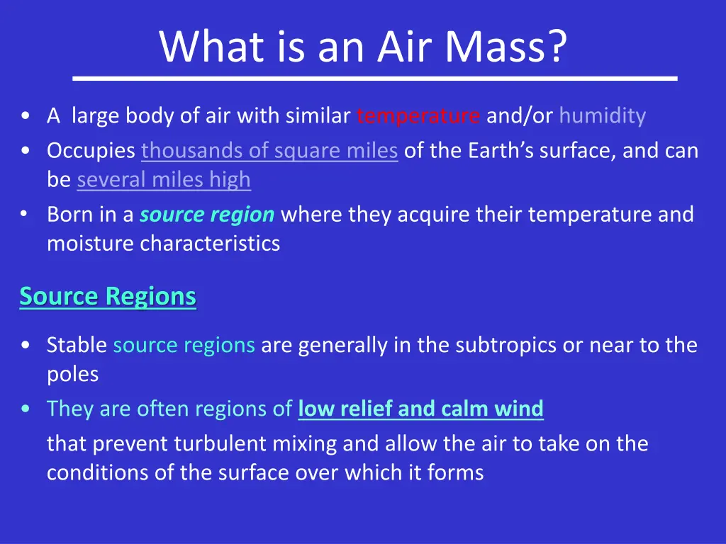 what is an air mass