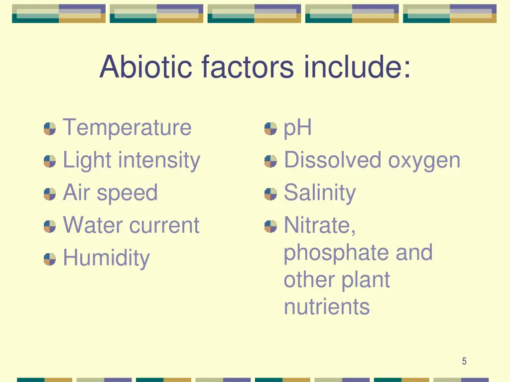 abiotic factors include