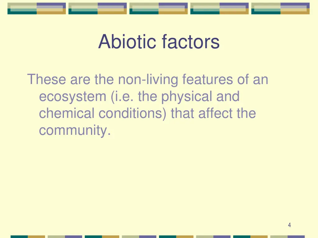 abiotic factors