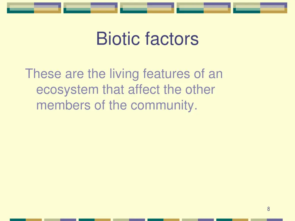 biotic factors