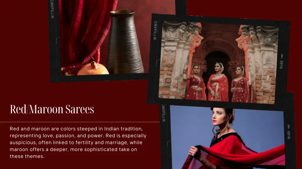 red maroon sarees