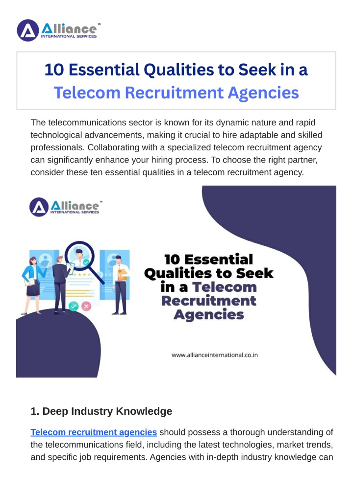 10 essential qualities to seek in a telecom