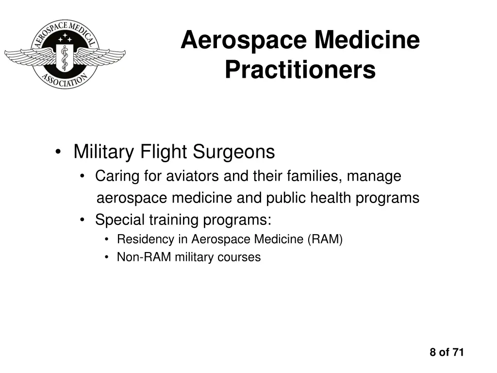 aerospace medicine practitioners 3